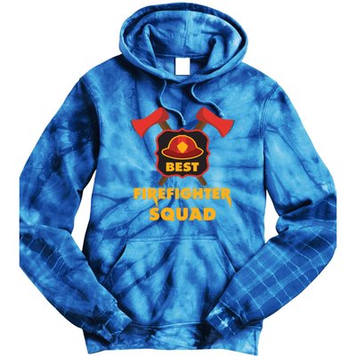 Best Firefighter Squad Fire Meaningful Gift Tie Dye Hoodie