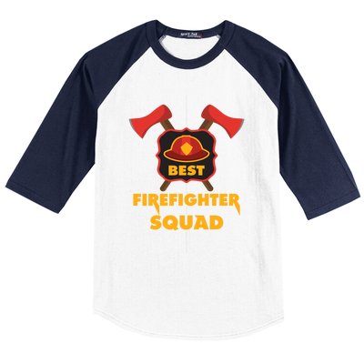 Best Firefighter Squad Fire Meaningful Gift Baseball Sleeve Shirt