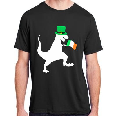  Boy Funny Saint Patricks Day Dinosaur TRex for Adult ChromaSoft Performance T-Shirt