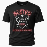 Busted For Stealing Hearts Cooling Performance Crew T-Shirt