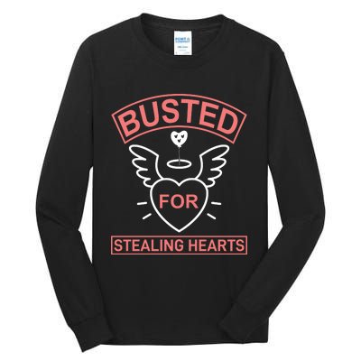 Busted For Stealing Hearts Tall Long Sleeve T-Shirt