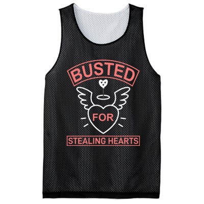 Busted For Stealing Hearts Mesh Reversible Basketball Jersey Tank