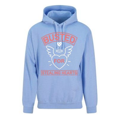 Busted For Stealing Hearts Unisex Surf Hoodie