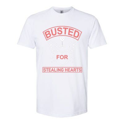 Busted For Stealing Hearts Softstyle® CVC T-Shirt