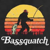 Bigfoot Fishing Shirt Funny Retro Sasquatch Dad Adult Drive Performance Visor