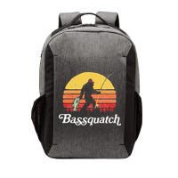 Bigfoot Fishing Shirt Funny Retro Sasquatch Dad Vector Backpack