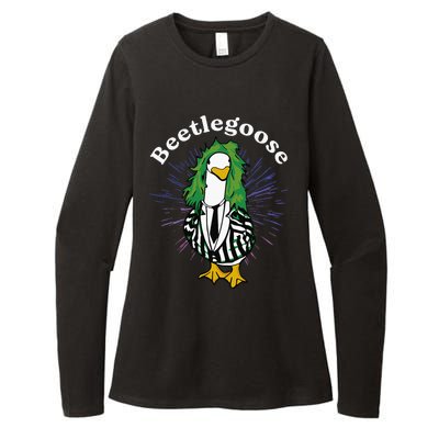 Beetlegoose Funny Silly Goose Spooky Womens CVC Long Sleeve Shirt