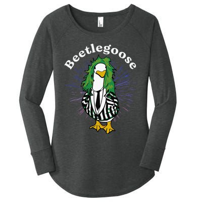 Beetlegoose Funny Silly Goose Spooky Women's Perfect Tri Tunic Long Sleeve Shirt