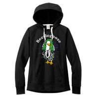 Beetlegoose Funny Silly Goose Spooky Women's Fleece Hoodie