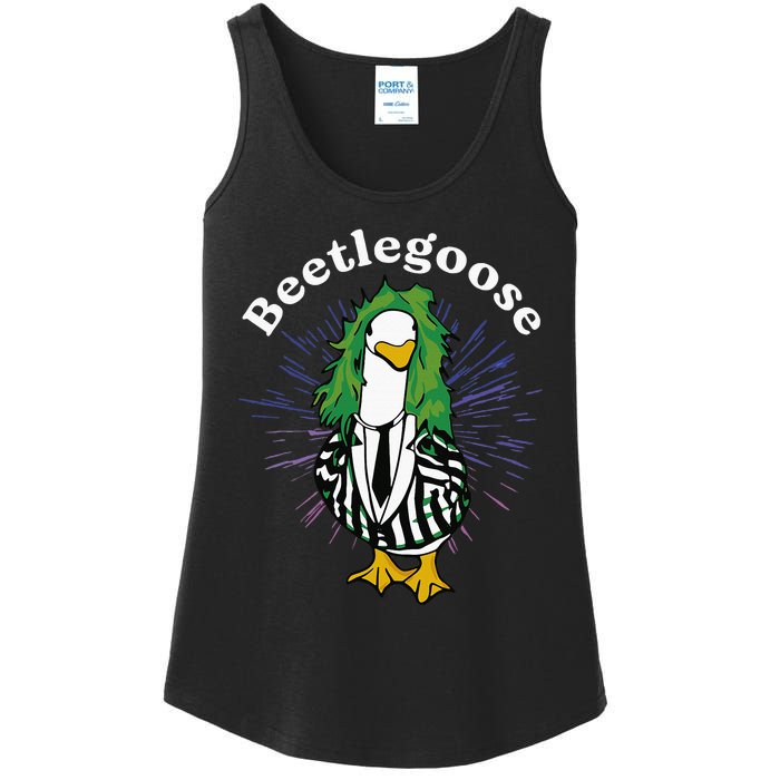 Beetlegoose Funny Silly Goose Spooky Ladies Essential Tank