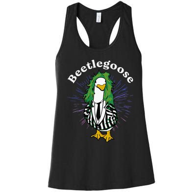 Beetlegoose Funny Silly Goose Spooky Women's Racerback Tank