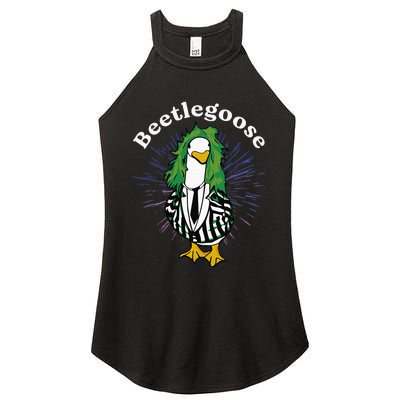 Beetlegoose Funny Silly Goose Spooky Women's Perfect Tri Rocker Tank