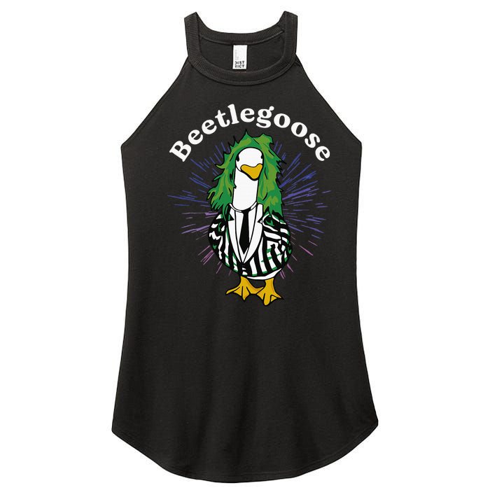 Beetlegoose Funny Silly Goose Spooky Women's Perfect Tri Rocker Tank