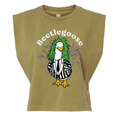 Beetlegoose Funny Silly Goose Spooky Garment-Dyed Women's Muscle Tee