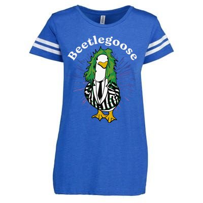 Beetlegoose Funny Silly Goose Spooky Enza Ladies Jersey Football T-Shirt