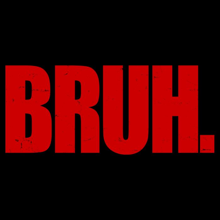 Bruh Funny Saying Cooling Performance Long Sleeve Crew