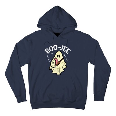 Boojee Funny Spooky Season Retro Halloween Costume Ghost Hoodie