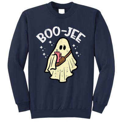 Boojee Funny Spooky Season Retro Halloween Costume Ghost Sweatshirt