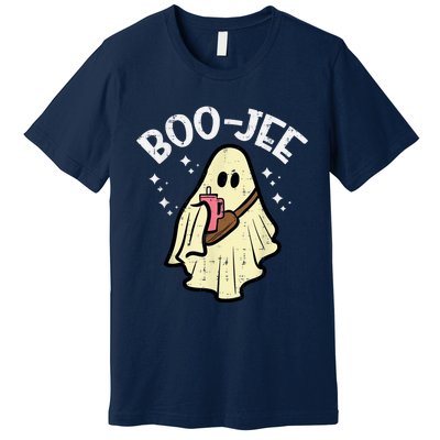 Boojee Funny Spooky Season Retro Halloween Costume Ghost Premium T-Shirt