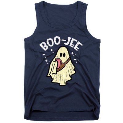 Boojee Funny Spooky Season Retro Halloween Costume Ghost Tank Top