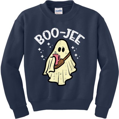 Boojee Funny Spooky Season Retro Halloween Costume Ghost Kids Sweatshirt