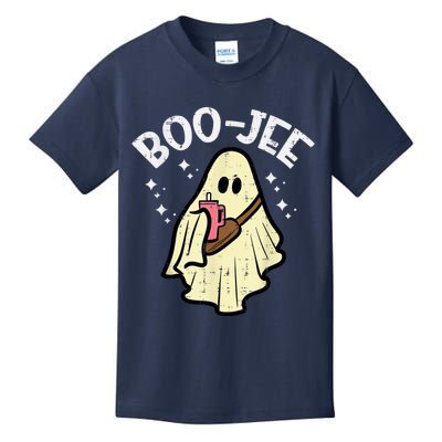 Boojee Funny Spooky Season Retro Halloween Costume Ghost Kids T-Shirt