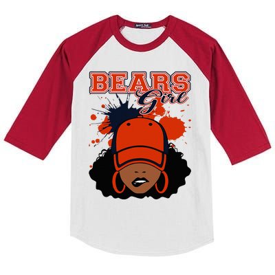 Bears Fanatic Show Your Team Spirit with Sports Gear Kids Colorblock Raglan Jersey