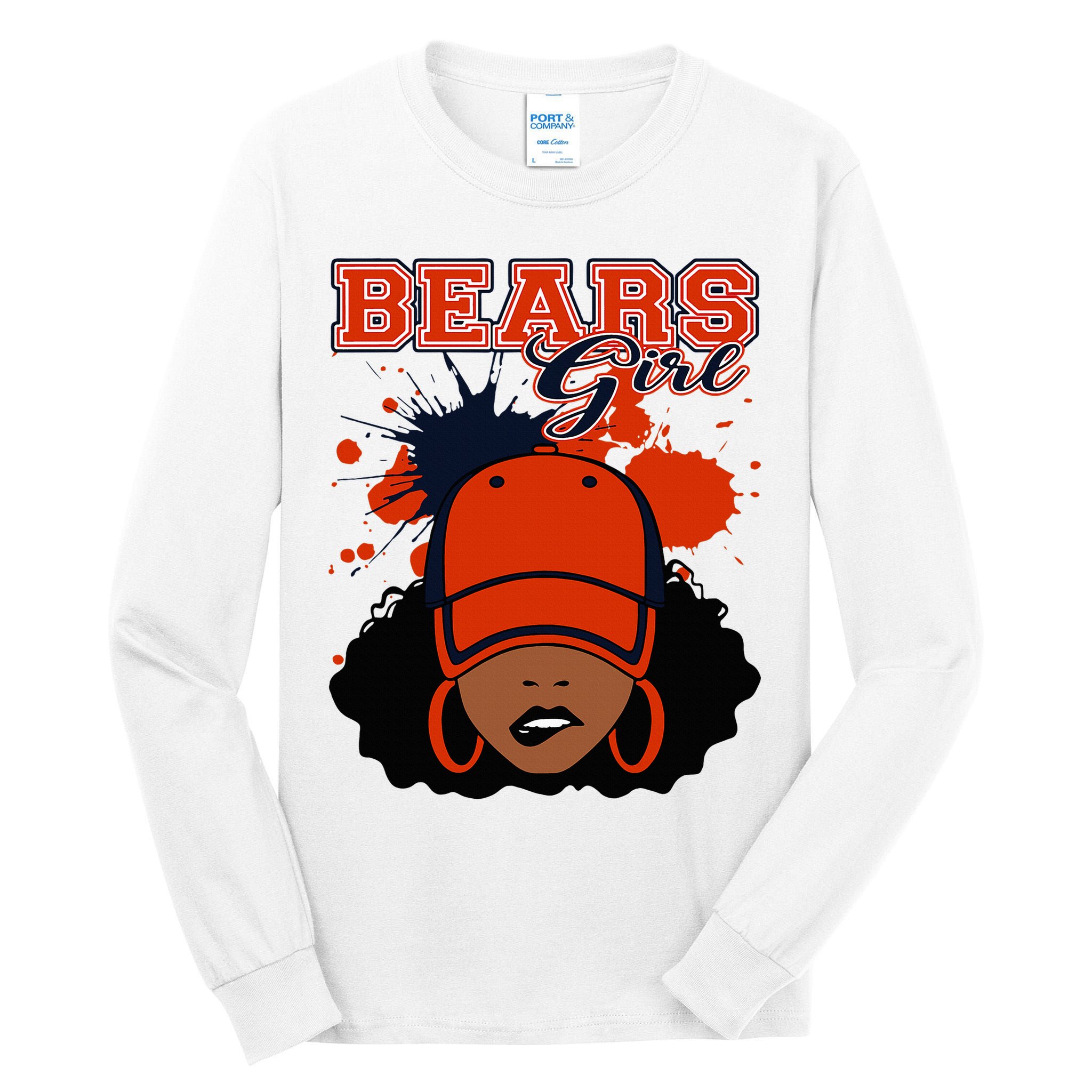 Bears Fanatic Show Your Team Spirit with Sports Gear Tall Long Sleeve T-Shirt
