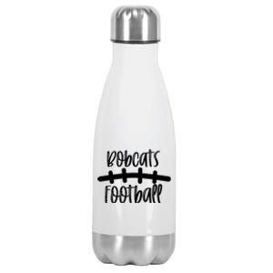 Bobcat Football School Spirit Team Mascot Game Night Gift Stainless Steel Insulated Water Bottle