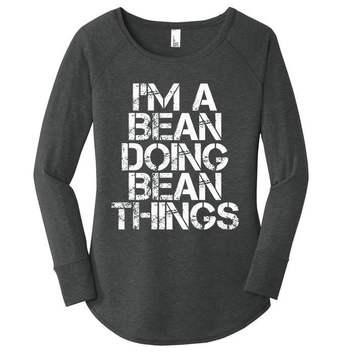 Bean Funny Surname Family Tree Birthday Reunion Gift Idea Women's Perfect Tri Tunic Long Sleeve Shirt