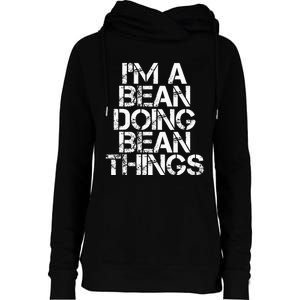 Bean Funny Surname Family Tree Birthday Reunion Gift Idea Womens Funnel Neck Pullover Hood