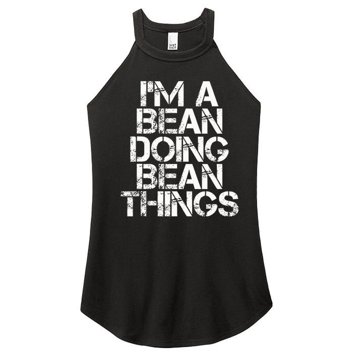 Bean Funny Surname Family Tree Birthday Reunion Gift Idea Women's Perfect Tri Rocker Tank