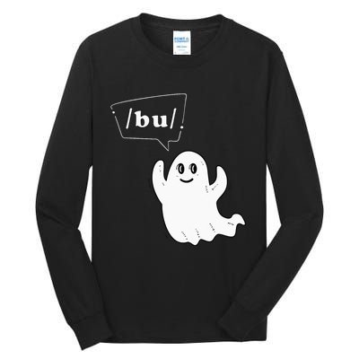 Boo Funny Slpa Halloween Slp Speech Therapy Ipa Pathology Tall Long Sleeve T-Shirt