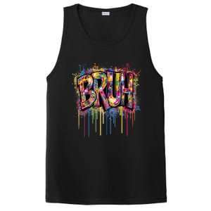 Bruh Funny Saying Meme Graffiti Aesthetic Bruh Funny Gift PosiCharge Competitor Tank