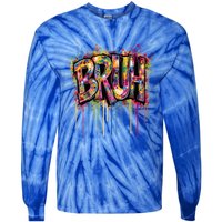 Bruh Funny Saying Meme Graffiti Aesthetic Bruh Funny Gift Tie-Dye Long Sleeve Shirt