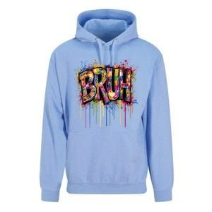 Bruh Funny Saying Meme Graffiti Aesthetic Bruh Funny Gift Unisex Surf Hoodie