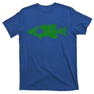 Bass Fishing St Patrick's Day Shamrock Fisher Dog Gift T-Shirt