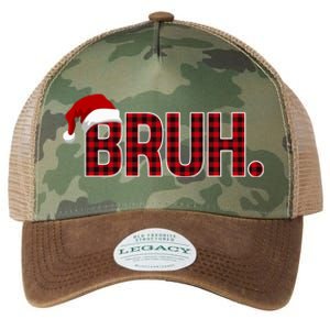 Bruh Funny Saying Bro Christmas Holiday Legacy Tie Dye Trucker Hat