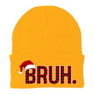 Bruh Funny Saying Bro Christmas Holiday Knit Cap Winter Beanie