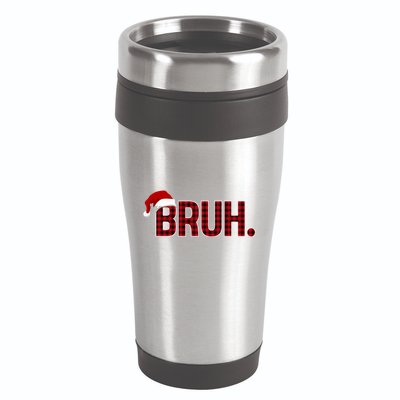 Bruh Funny Saying Bro Christmas Holiday 16oz Travel Tumbler