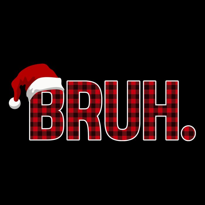 Bruh Funny Saying Bro Christmas Holiday Baby Bodysuit