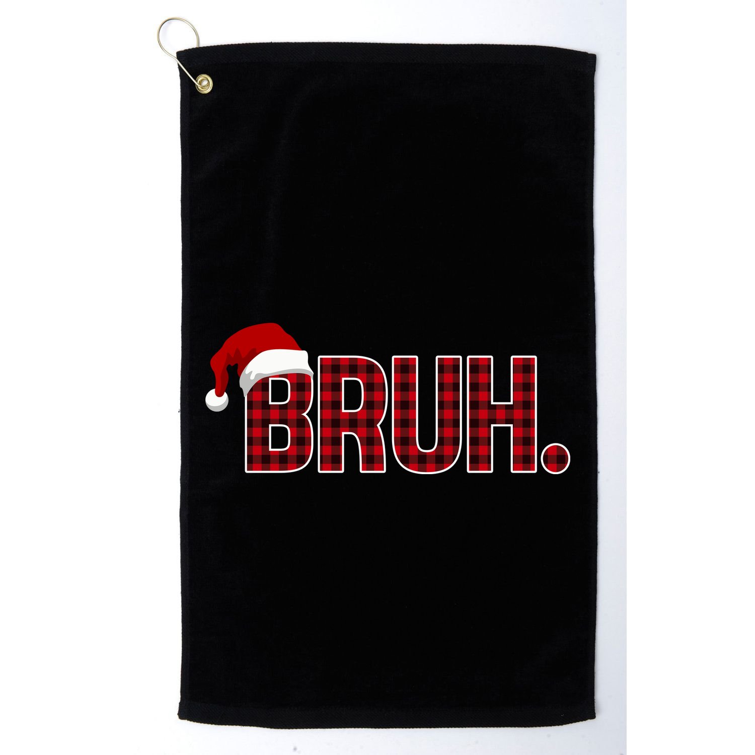 Bruh Funny Saying Bro Christmas Holiday Golf Towel