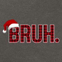Bruh Funny Saying Bro Christmas Holiday Cotton Canvas Backpack