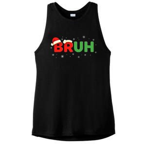 Bruh Funny Saying Meme Bro Boy Christmas Ladies PosiCharge Tri-Blend Wicking Tank