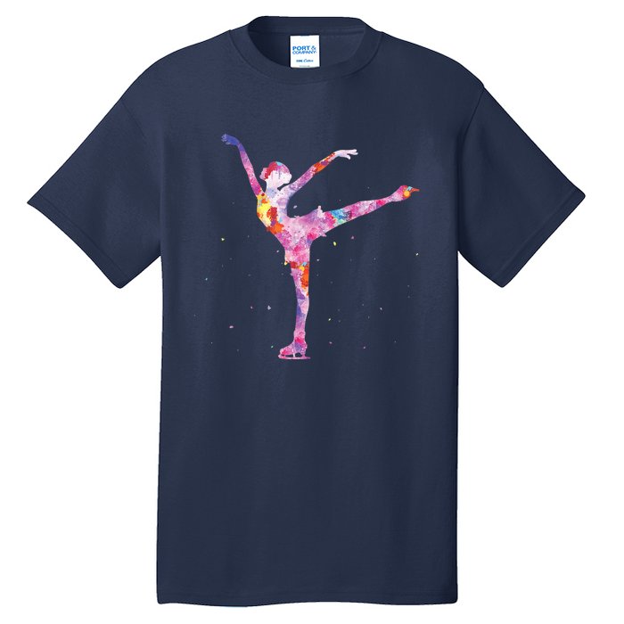 Beautiful Figure Skater Girl Gift Idea Figure Ice Skating Tall T-Shirt