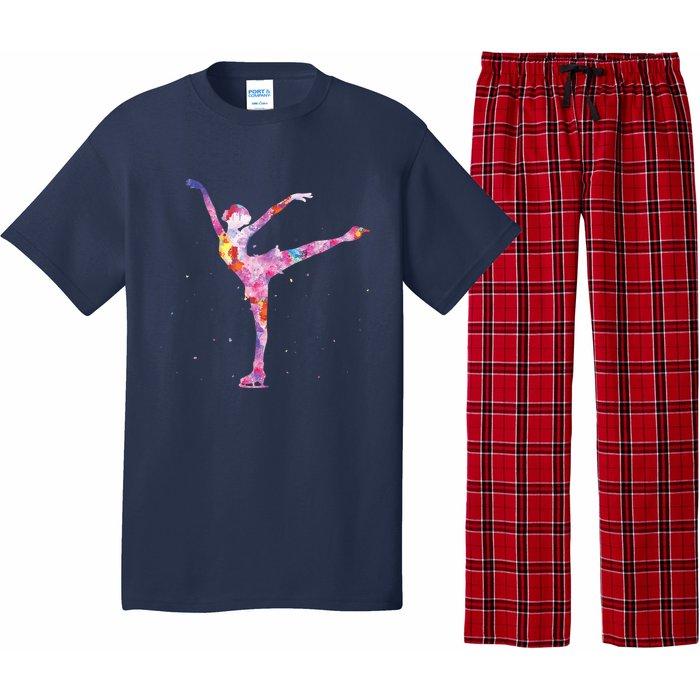 Beautiful Figure Skater Girl Gift Idea Figure Ice Skating Pajama Set