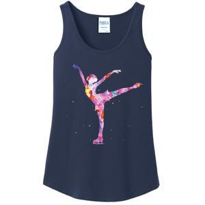 Beautiful Figure Skater Girl Gift Idea Figure Ice Skating Ladies Essential Tank