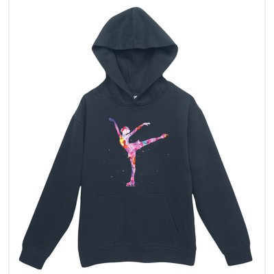 Beautiful Figure Skater Girl Gift Idea Figure Ice Skating Urban Pullover Hoodie