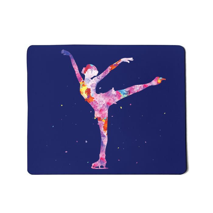 Beautiful Figure Skater Girl Gift Idea Figure Ice Skating Mousepad