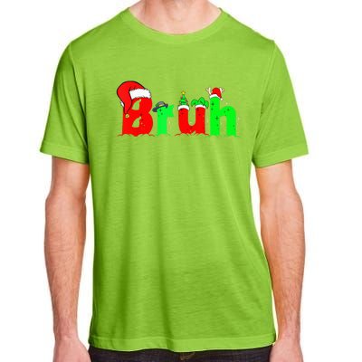 Bruh Funny Saying Bro Teens B.O.Y.S. K.I.D.S Christmas Pajamas Xmas Adult ChromaSoft Performance T-Shirt